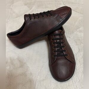 $198 Birchbury Bramfords Brown Leather Barefoot Sneakers Shoes 12